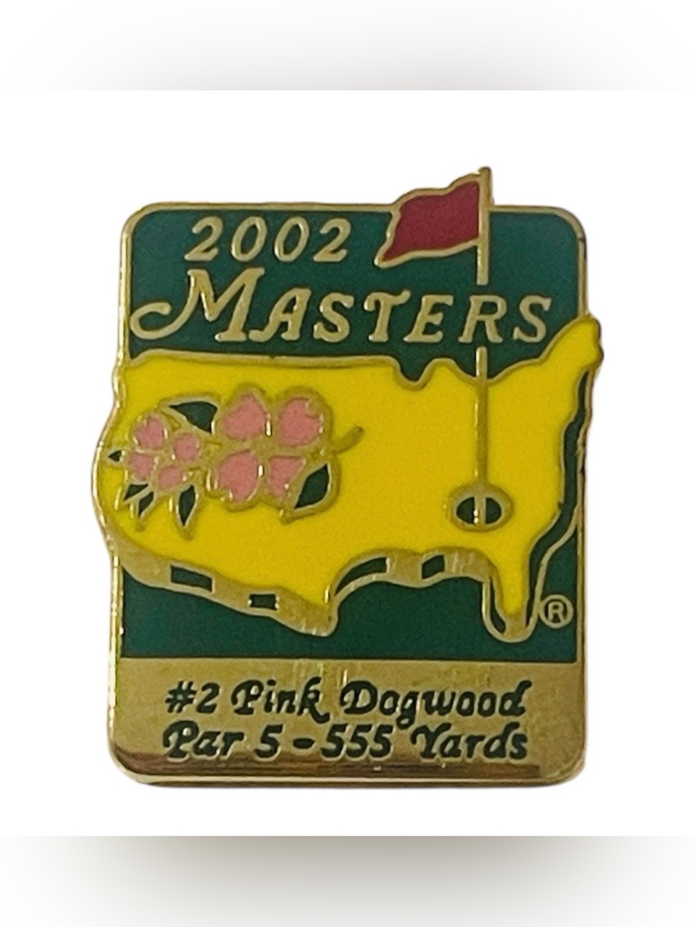 Augusta National Masters Tournament 2002 Masters Pin Hole # 2 Tiger Woods